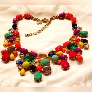 J  Crew Rhinestone & Crystal Necklace